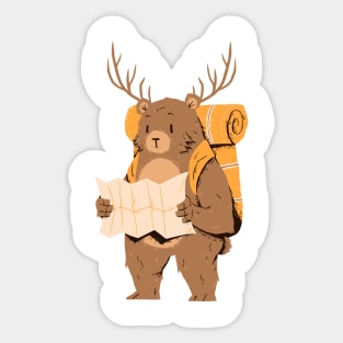 bear deer Sticker